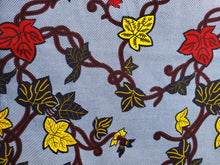 Load image into Gallery viewer, Red and Yellow Floral on Blue
